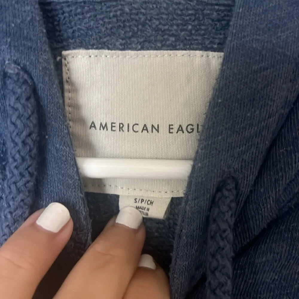 American Eagle Blue Zip Up Jacket - Picture 6 of 8